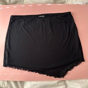 Wild Fable black micro mini asymmetrical skirt